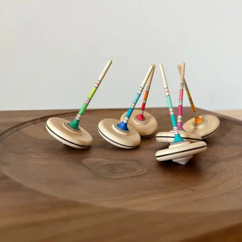 Mader lesena vrtavka spaghetti rainbow